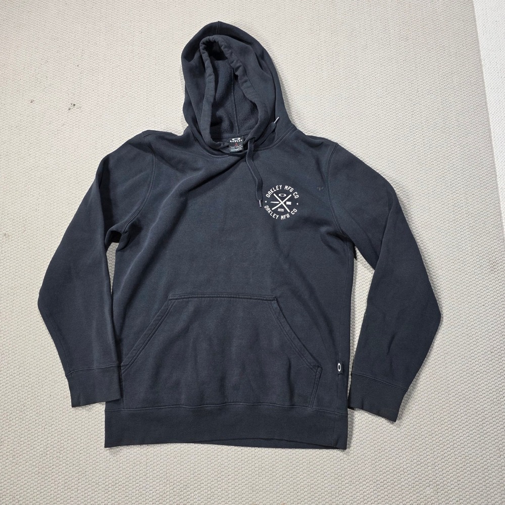 Oakley MFG Co 1975 Hoodie Mens Medium Black Pullover Sweatshirt
